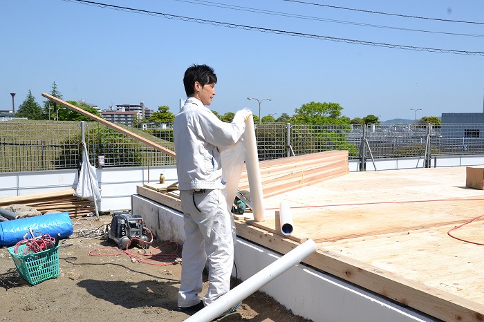 「大野城市02」注文住宅現場リポート③【木工事】【土台敷き】