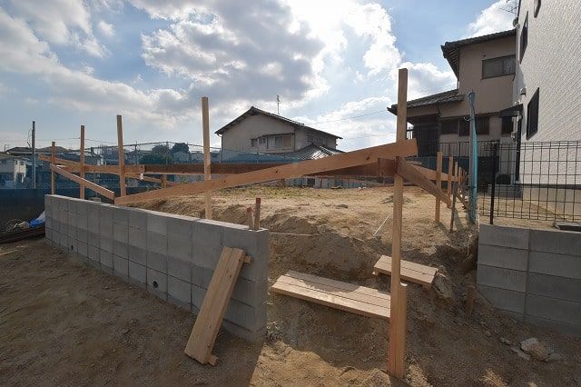 「福岡市南区12」注文住宅現場リポート②【基礎工事】【遣り方】