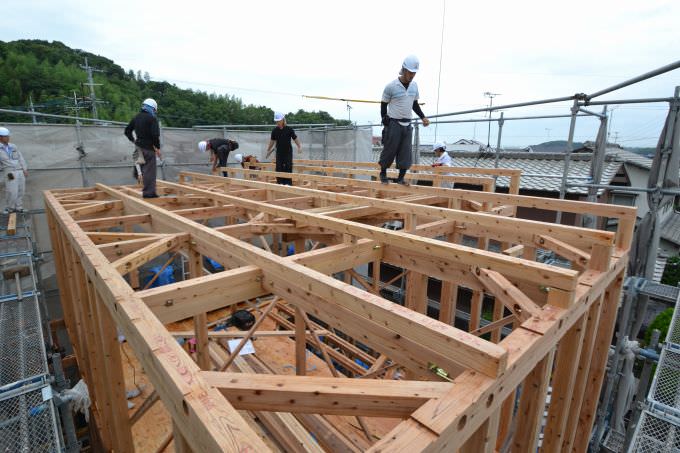 福岡市東区香椎01　注文住宅建築現場リポート④　～上棟式～