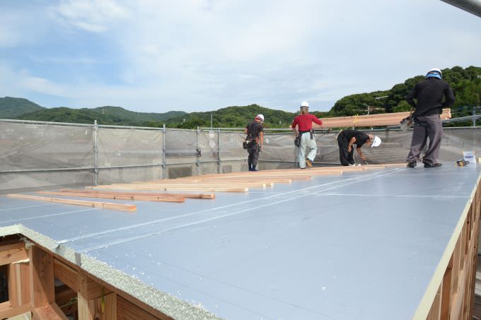「福岡市東区香椎01」注文住宅現場リポート④【上棟式】