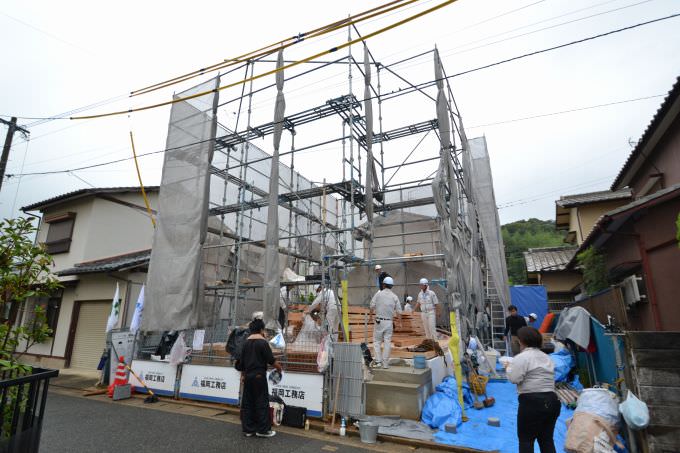「福岡市東区香椎01」注文住宅現場リポート④【上棟式】