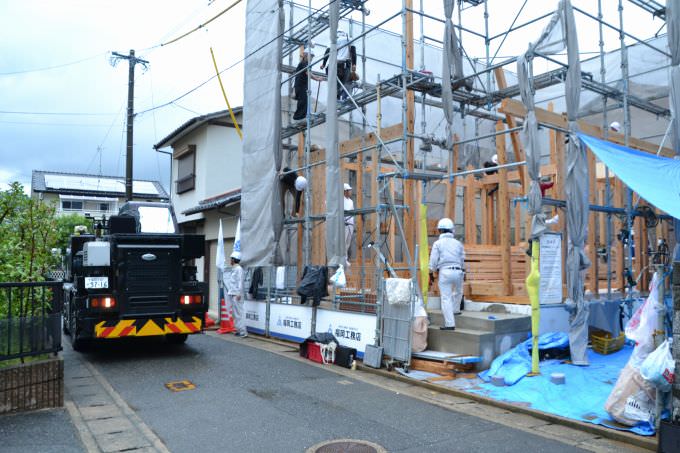 「福岡市東区香椎01」注文住宅現場リポート④【上棟式】