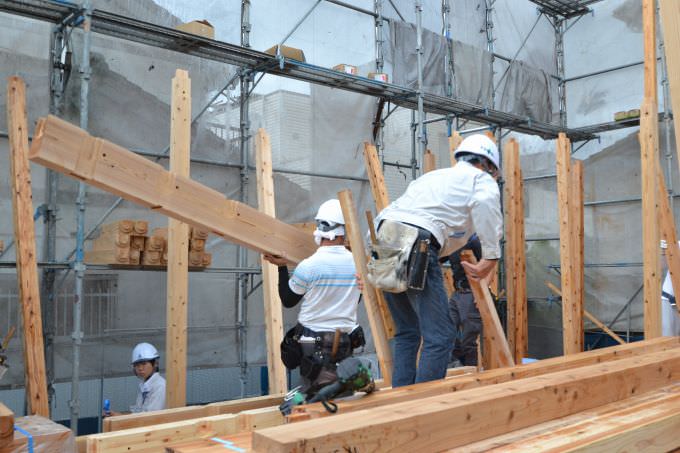 「福岡市東区香椎01」注文住宅現場リポート④【上棟式】