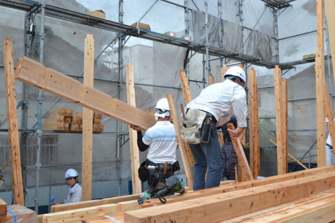 福岡市東区香椎01　注文住宅建築現場リポート④　～上棟式～