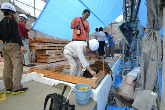 「福岡市東区香椎01」注文住宅現場リポート④【上棟式】