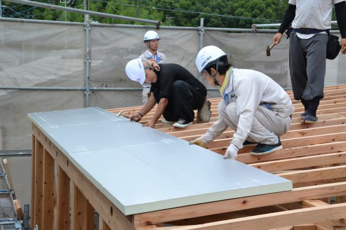 「福岡市東区香椎01」注文住宅現場リポート④【上棟式】