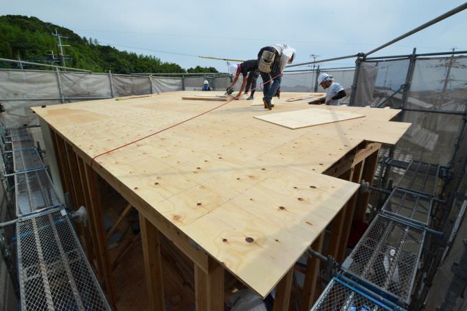 「福岡市東区香椎01」注文住宅現場リポート④【上棟式】
