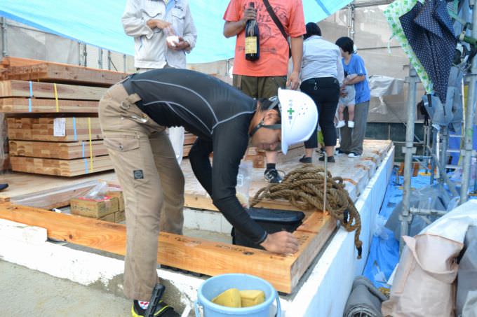 「福岡市東区香椎01」注文住宅現場リポート④【上棟式】