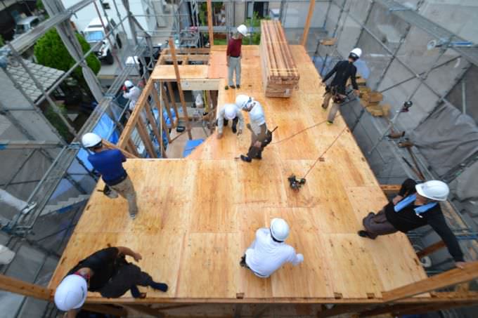 「福岡市東区香椎01」注文住宅現場リポート④【上棟式】