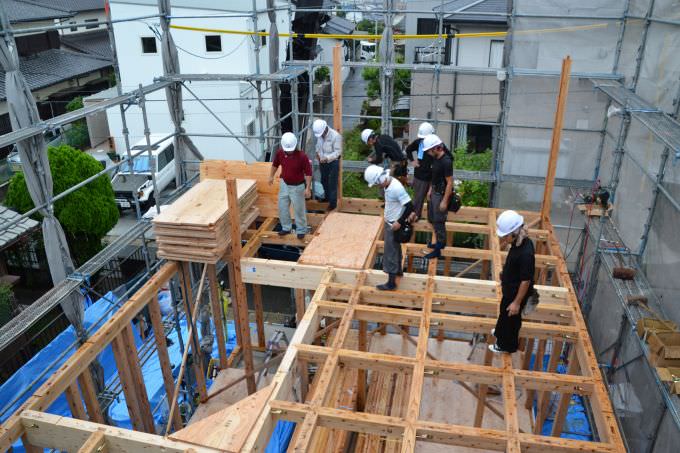 「福岡市東区香椎01」注文住宅現場リポート④【上棟式】