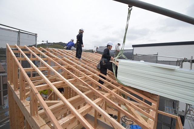 福岡県古賀市04　注文住宅建築現場リポート④　～上棟式～