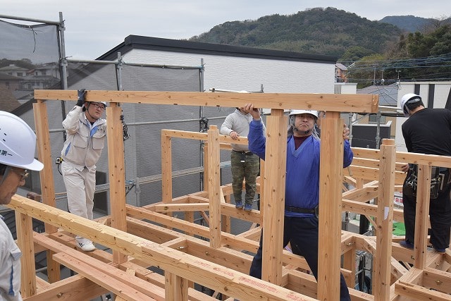 福岡県古賀市04　注文住宅建築現場リポート④　～上棟式～