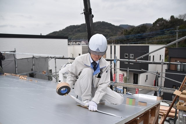 福岡県古賀市04　注文住宅建築現場リポート④　～上棟式～