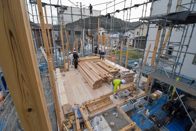 福岡県古賀市04　注文住宅建築現場リポート④　～上棟式～