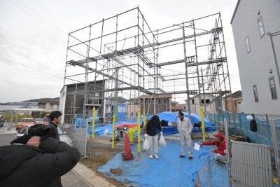 福岡県古賀市04　注文住宅建築現場リポート④　～上棟式～