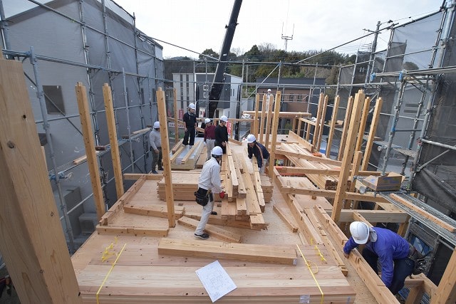 福岡県古賀市04　注文住宅建築現場リポート④　～上棟式～