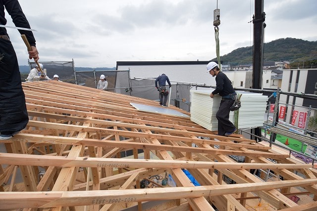 福岡県古賀市04　注文住宅建築現場リポート④　～上棟式～