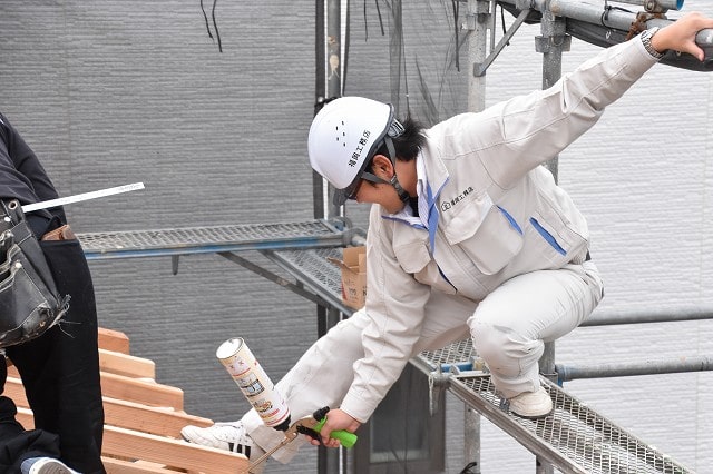 福岡県古賀市04　注文住宅建築現場リポート④　～上棟式～