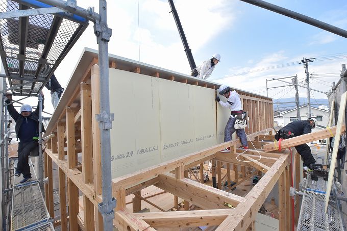 福岡県小郡市大板井01　注文住宅建築現場リポート⑤　～上棟式～