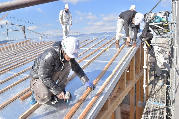 福岡県小郡市大板井01　注文住宅建築現場リポート⑤　～上棟式～