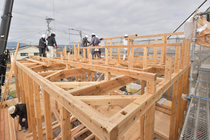 福岡県小郡市大板井01　注文住宅建築現場リポート⑤　～上棟式～