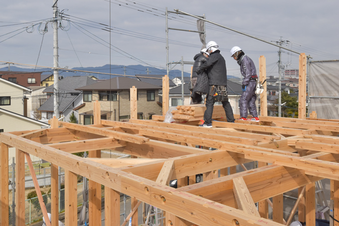 福岡県小郡市大板井01　注文住宅建築現場リポート⑤　～上棟式～