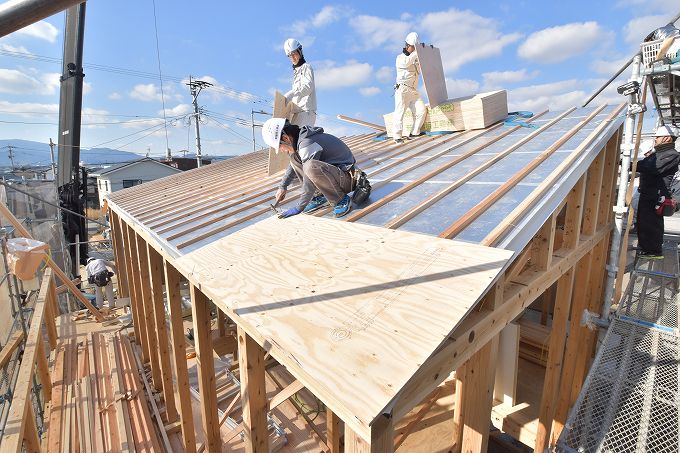 福岡県小郡市大板井01　注文住宅建築現場リポート⑤　～上棟式～