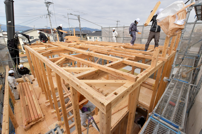 福岡県小郡市大板井01　注文住宅建築現場リポート⑤　～上棟式～