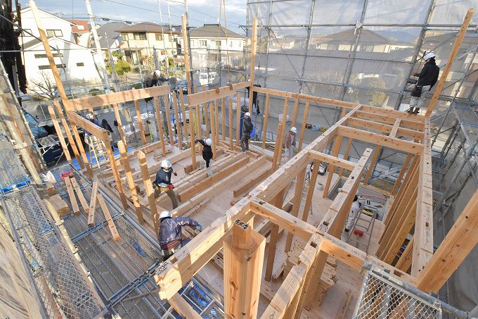 「小郡市大板井01」注文住宅現場リポート⑤【上棟式】