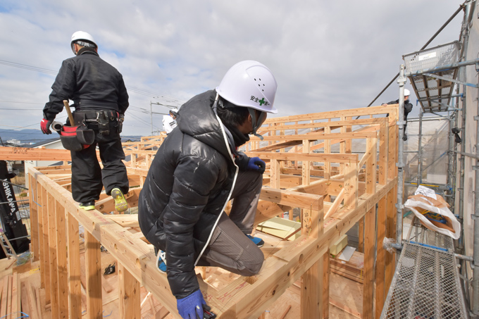 福岡県小郡市大板井01　注文住宅建築現場リポート⑤　～上棟式～