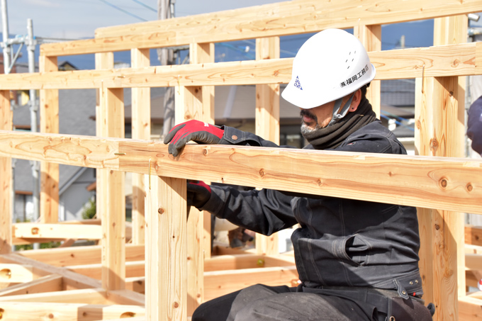 福岡県小郡市大板井01　注文住宅建築現場リポート⑤　～上棟式～