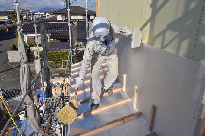 福岡県小郡市大板井01　注文住宅建築現場リポート⑤　～上棟式～