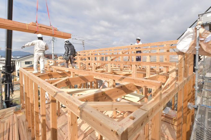 福岡県小郡市大板井01　注文住宅建築現場リポート⑤　～上棟式～