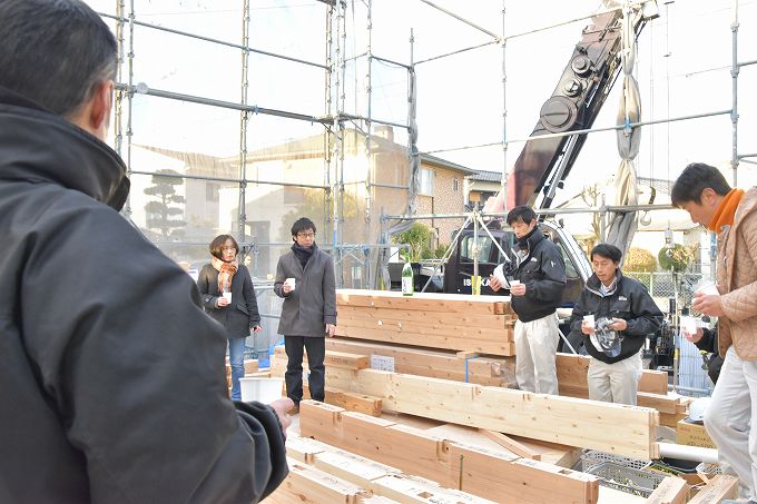 「小郡市大板井01」注文住宅現場リポート⑤【上棟式】