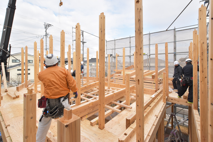 福岡県小郡市大板井01　注文住宅建築現場リポート⑤　～上棟式～