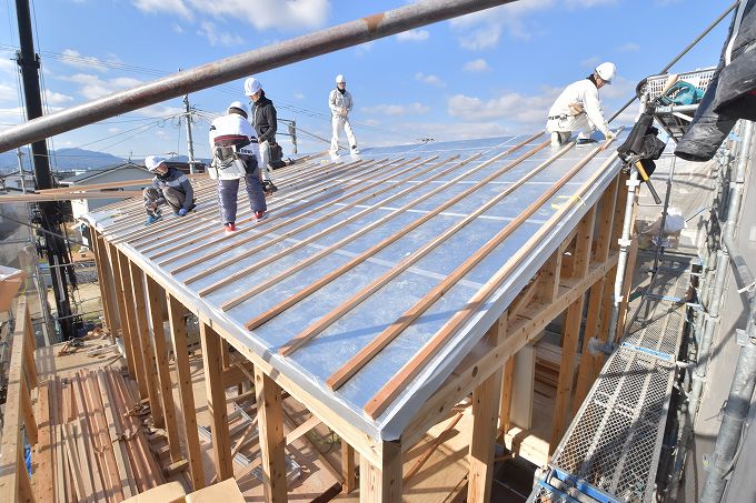 福岡県小郡市大板井01　注文住宅建築現場リポート⑤　～上棟式～