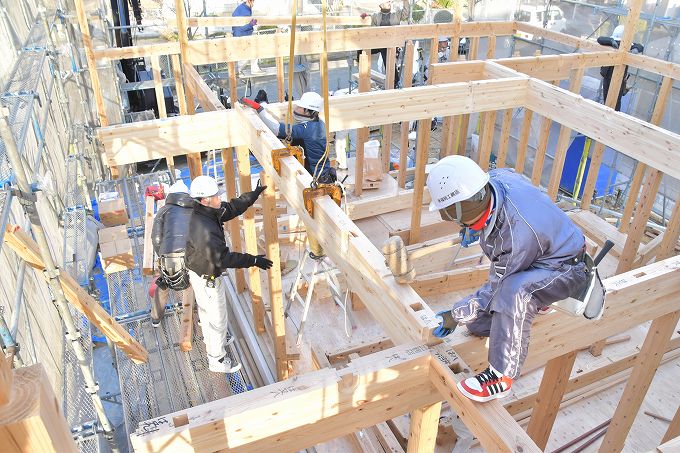 福岡県小郡市大板井01　注文住宅建築現場リポート⑤　～上棟式～