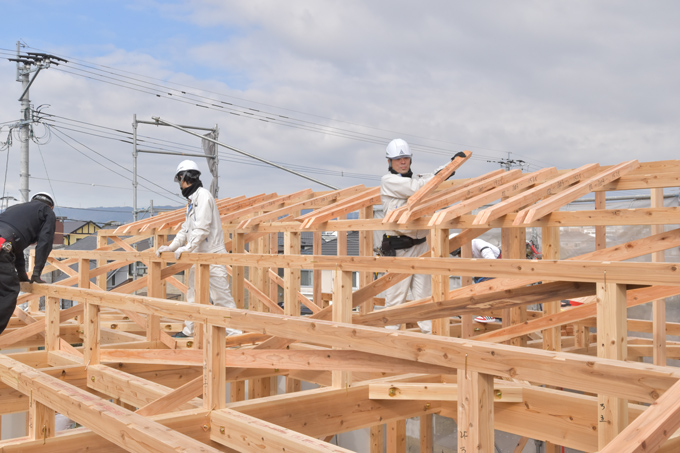 福岡県小郡市大板井01　注文住宅建築現場リポート⑤　～上棟式～