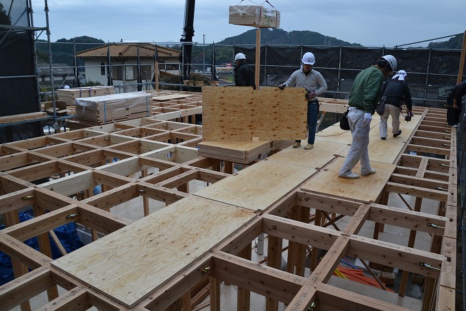 福岡県筑紫野市04　注文住宅建築現場リポート⑤　～上棟式～