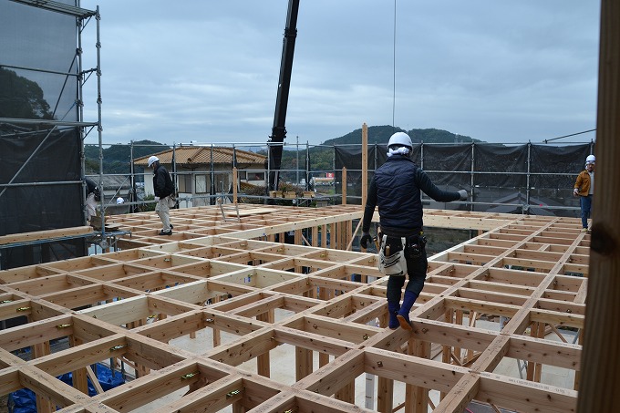 福岡県筑紫野市04　注文住宅建築現場リポート⑤　～上棟式～