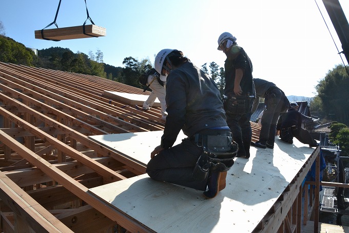 福岡県筑紫野市04　注文住宅建築現場リポート⑤　～上棟式～