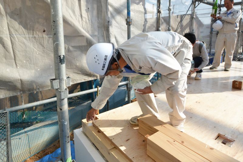 福岡県大野城市01　注文住宅建築現場リポート④　～上棟式～