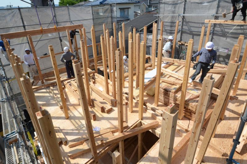 「大野城市01」注文住宅現場リポート④【上棟式】