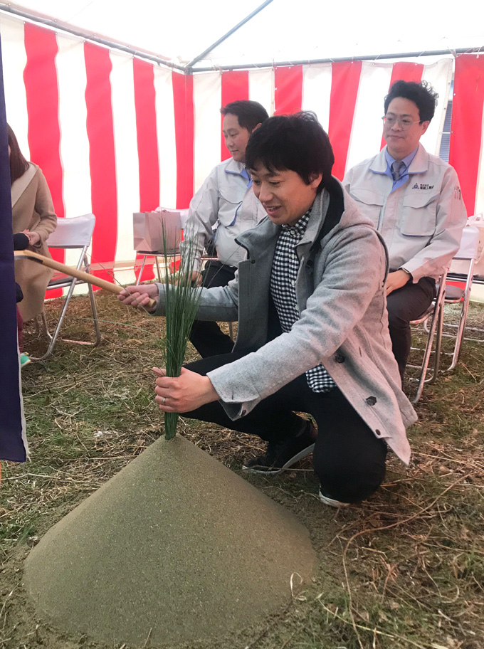 福岡県古賀市01　注文住宅建築現場リポート①　～地鎮祭～