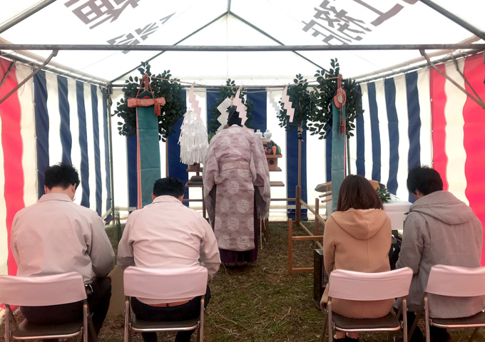 「古賀市01」注文住宅現場リポート①【地鎮祭】