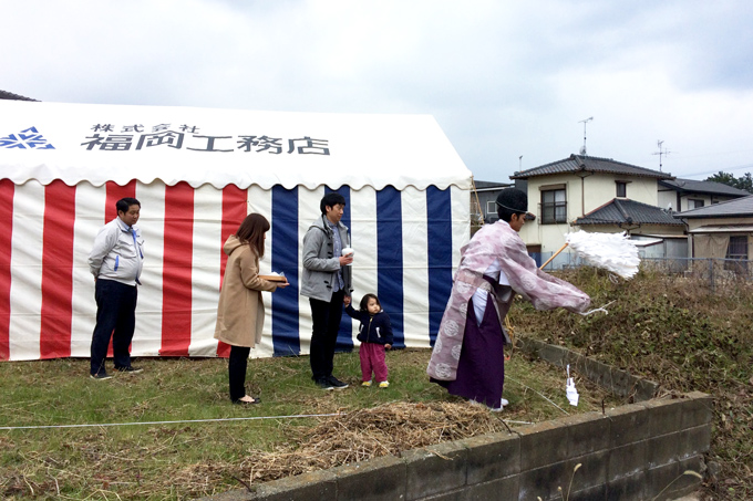 「古賀市01」注文住宅現場リポート①【地鎮祭】