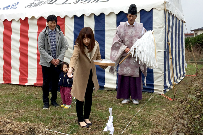 福岡県古賀市01　注文住宅建築現場リポート①　～地鎮祭～