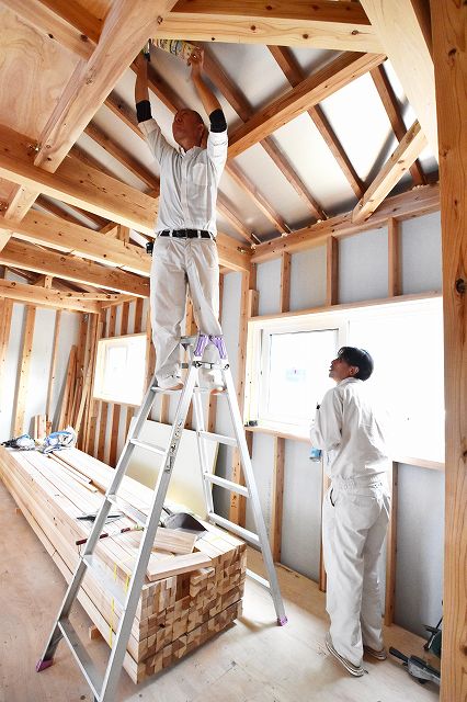 「小郡市01」注文住宅現場リポート⑥【木工事】【石膏ボード】