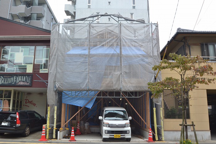 「福岡市中央区01」注文住宅現場リポート⑦【木工事】【筋交い】