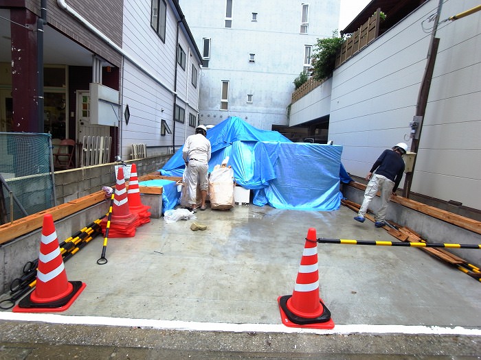 「福岡市中央区01」注文住宅現場リポート⑤【木工事】【土台敷き】